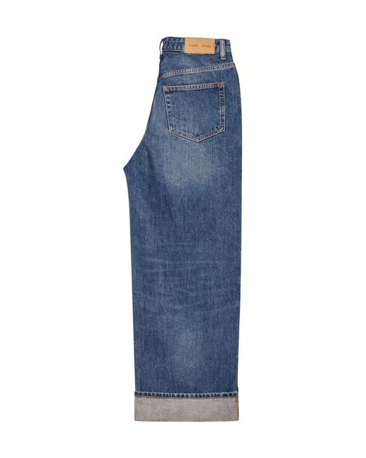 Samsøe & Samsøe Blue Faded Turn-Up Jeans