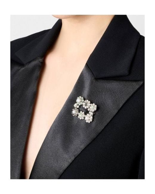 Roger Vivier White Sacai Efflorescence Brooch