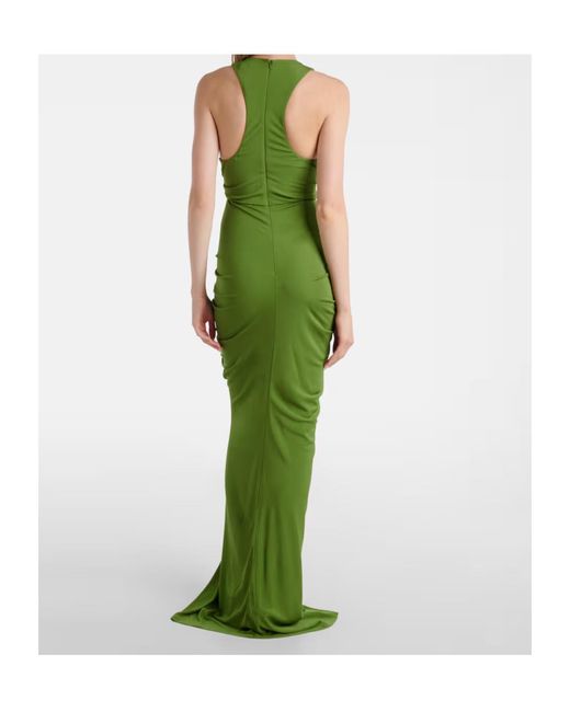Christopher Esber Green Vivenda Draped Jersey Maxi Dress