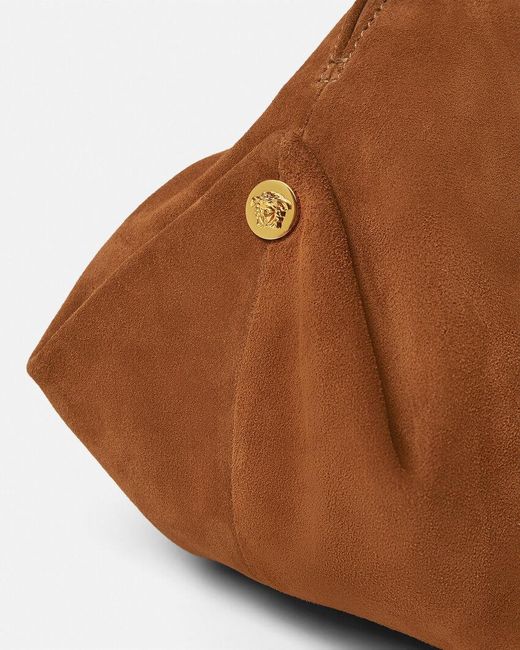 Versace Brown Protea Shoulder Bag