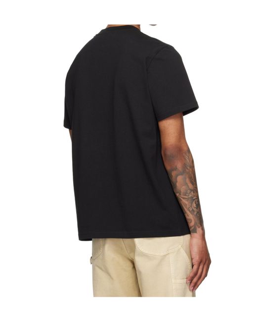 Moncler Black Logo Printed Crewneck T-Shirt for men