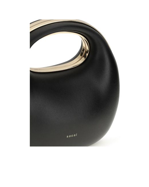 Sacai Black Round Bag