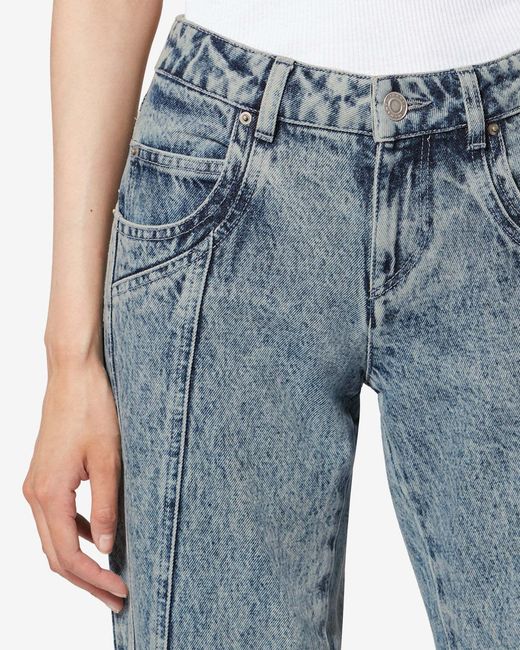 Isabel Marant Blue Isabel Marant Étoile Jaylis Straight Leg Jeans