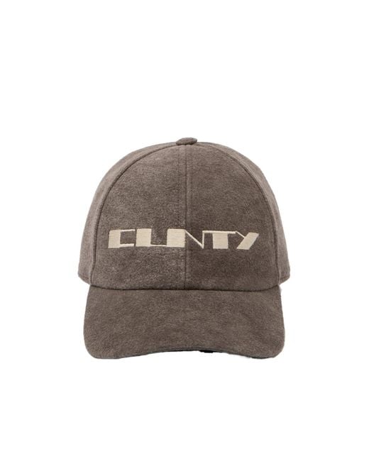 Rick Owens Brown Concordians Baseball Cap for men