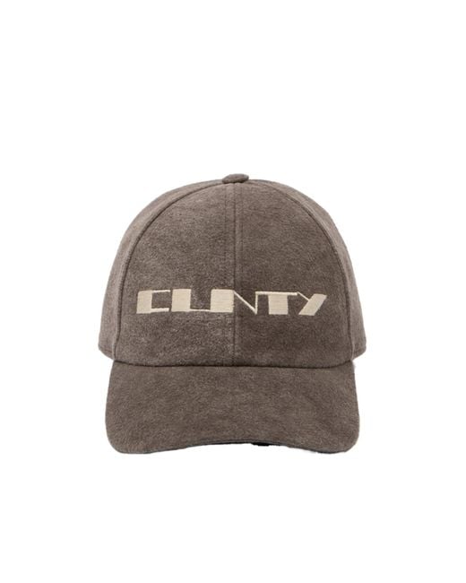 Rick Owens Brown Concordians Baseball Cap for men