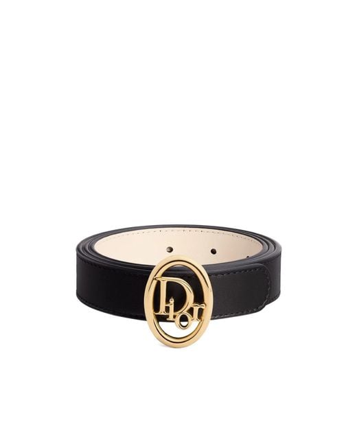 Dior White Reversible Oblique Belt