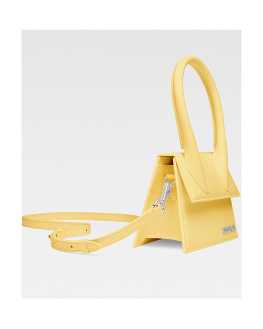 Jacquemus Yellow Le Chiquito Logo Lettering Mini Tote Bag