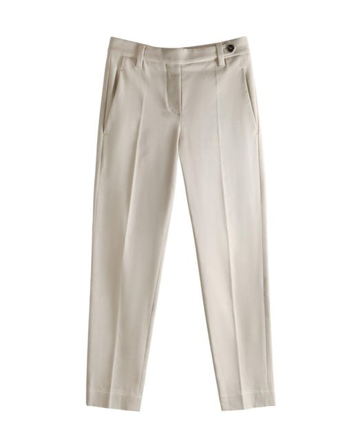Brunello Cucinelli Gray Button Trousers