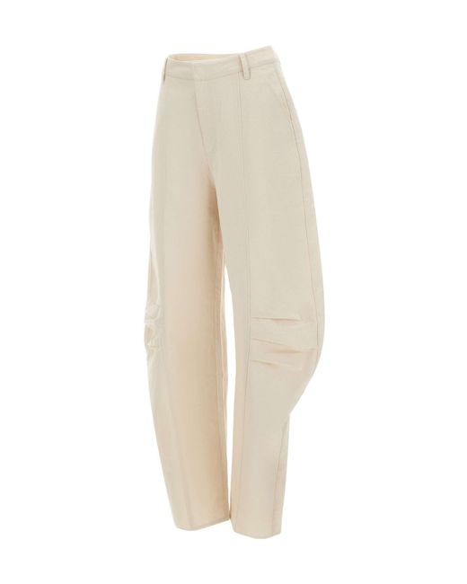 ROTATE BIRGER CHRISTENSEN Natural Pleated Cargo Pants