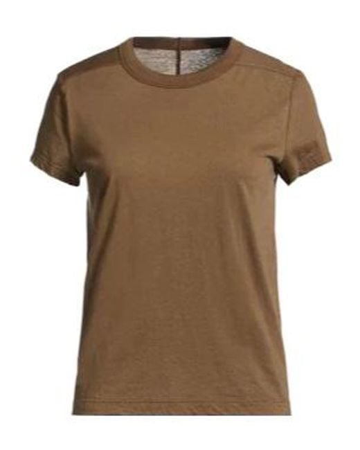 Rick Owens Brown Crew-Neck Short-Sleeve T-Shirt