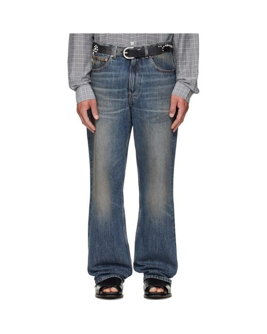 Our Legacy Gray Third Cut Straight Jeans for men