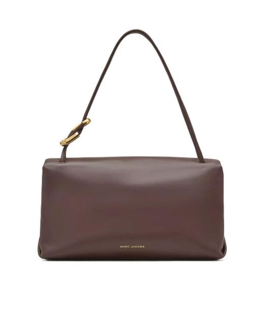 Marc Jacobs The Large Dual Foldover-Top Shoulder Bag in Brown | Lyst