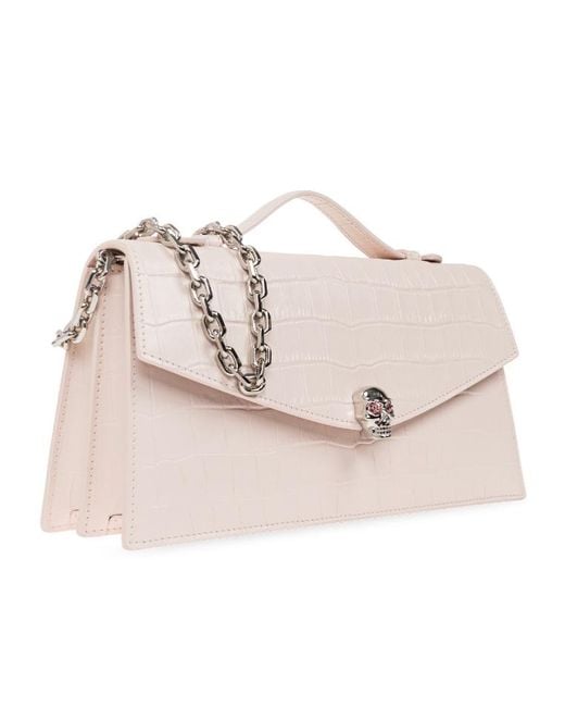 McQueen Natural Flap Shoulder Bag