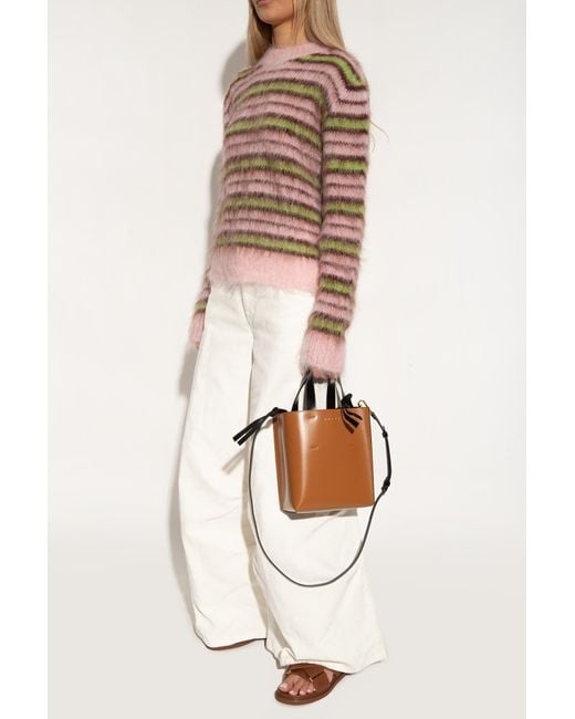 Marni Brown Leather 'Footbed'