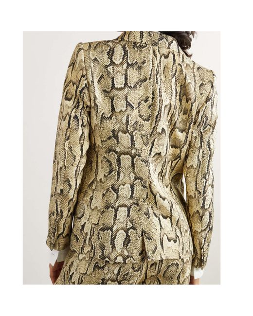 Dries Van Noten Metallic Snake Print Jacket