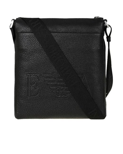 Emporio Armani Black Logo Shoulder Bag for men