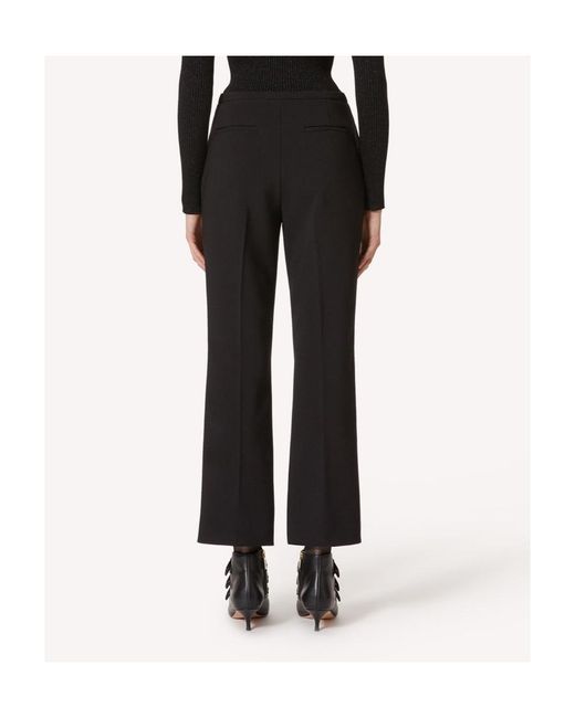 RED Valentino Black Bow Knot Details Casual Pants