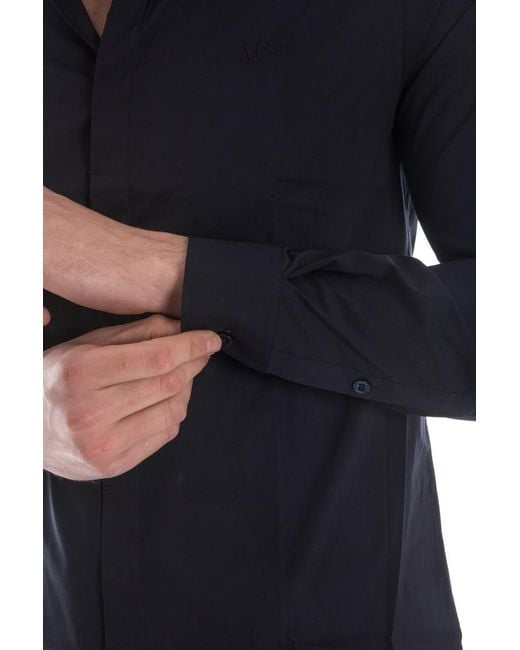 Armani Jeans Blue Logo Shirt for men