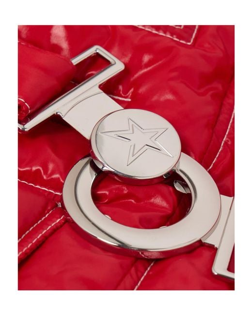 Perfect Moment Red Jade Belted Quilted Padded Glossed-Shell Ski Jacket