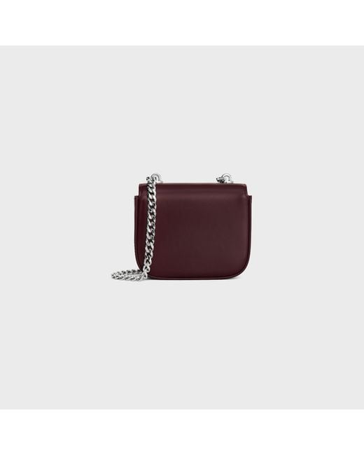 Céline Red Mini Chain Claude