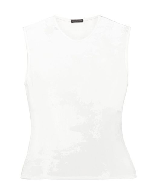 Ann Demeulemeester White Translucent Vest