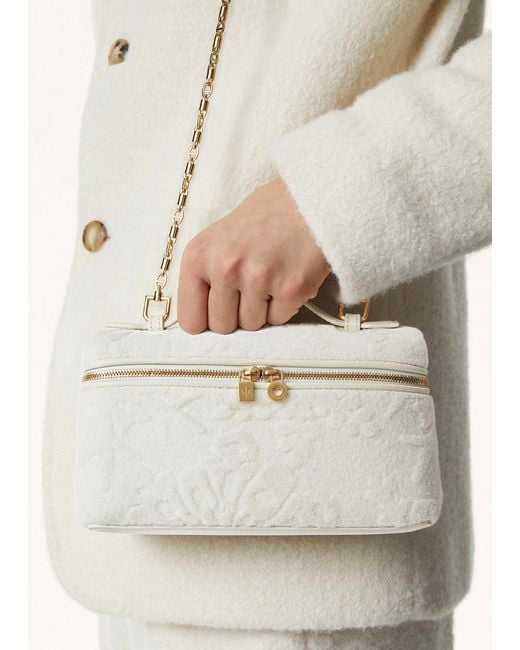 Loro Piana White Extra Pocket L19 Shoulder Bag