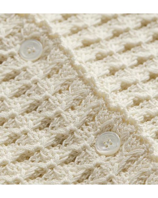 Dior White Iviera Fitted Cardigan