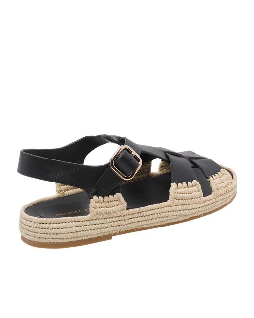Paloma Barceló Black Paloma Barceló Yuka Flat Sandals