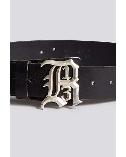 R13 White Buckle Belt