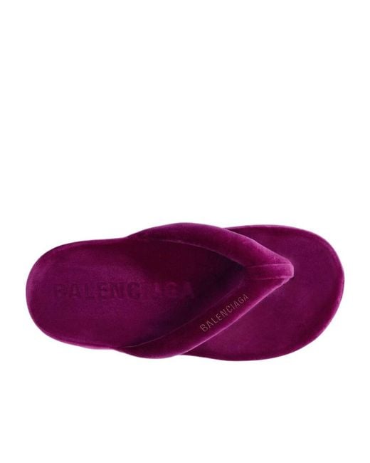 Balenciaga Purple Jet Lag Thongs