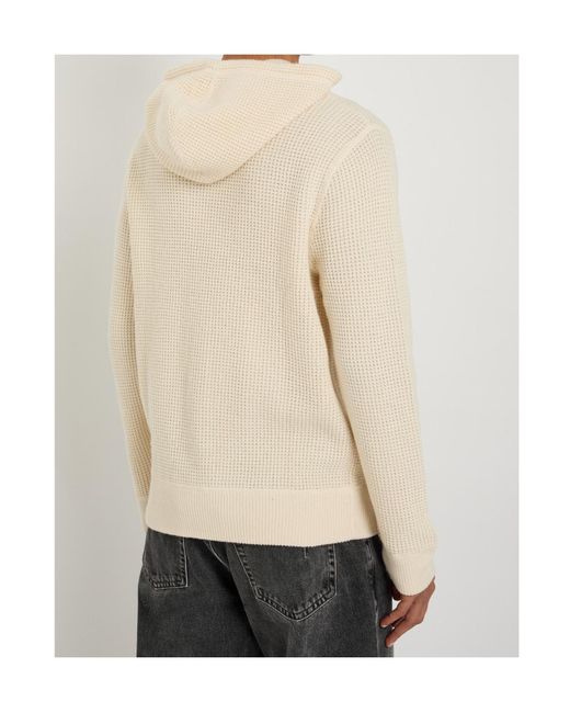 Polo Ralph Lauren Natural Hooded Waffle Knit Wool Blend Sweater for men