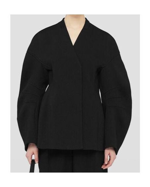Jil Sander Black Oversize Sleeved Jacket