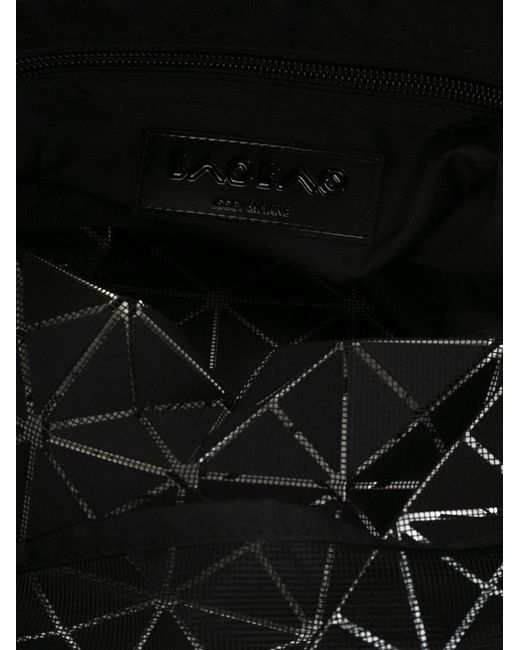 Issey Miyake White Geometric-Patterned Handbag