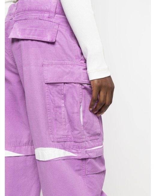 DARKPARK Purple Logo Cargo Pants