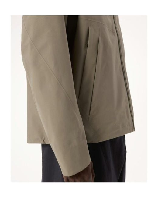 Veilance Brown Arris Hooded Jacket for men
