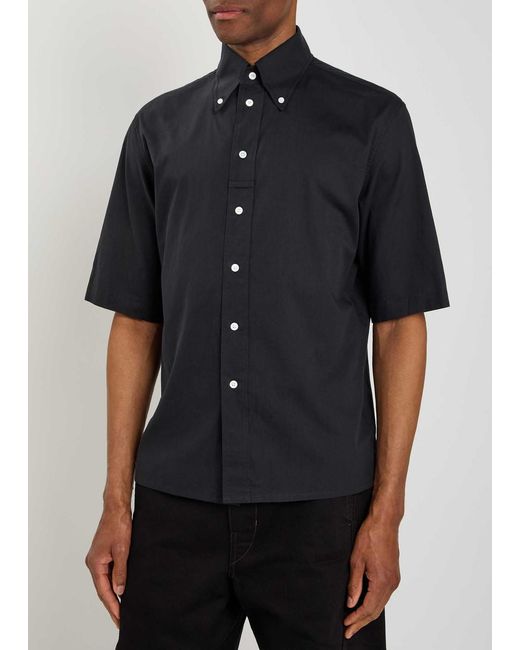 Lemaire Black Cotton Shirt for men