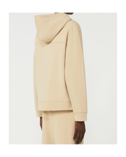 Weekend by Maxmara Natural Zip-Up Cotton Sweatshirt