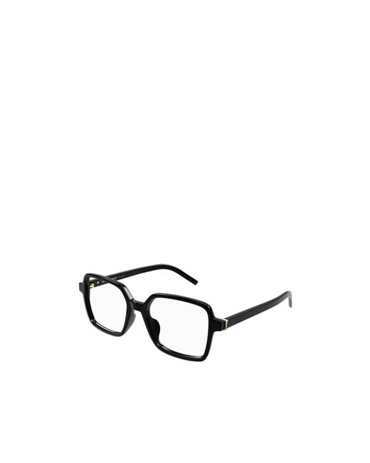 Saint Laurent White Eyewear Square Frame Glasses