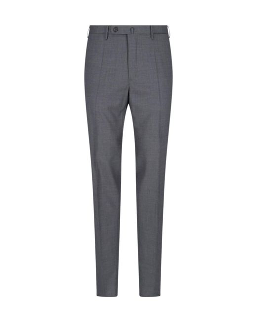 Incotex Gray Belt Loops Slacks for men