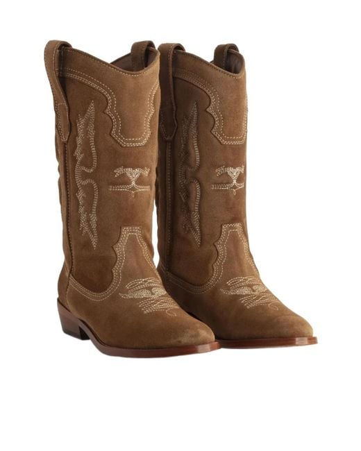 Zadig & Voltaire Brown Western Boots