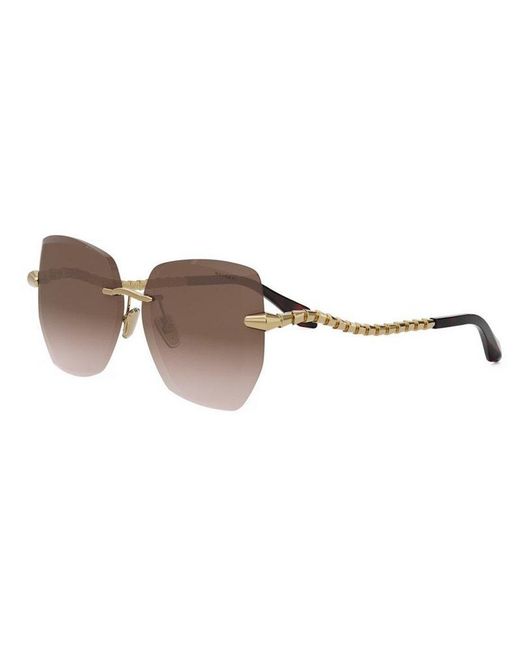 BVLGARI Brown Eyewear Cat-Eye Sunglasses