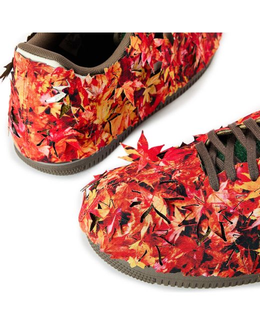 Nike Red Colorful Leaf Casual Shoes for men
