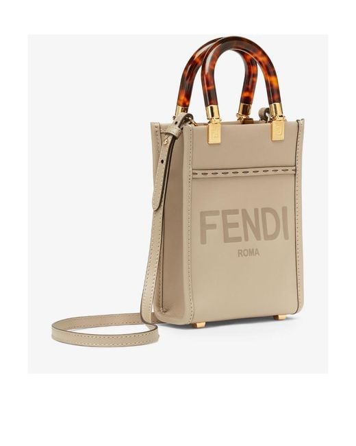 Fendi Natural Dove- Leather Mini-Bag