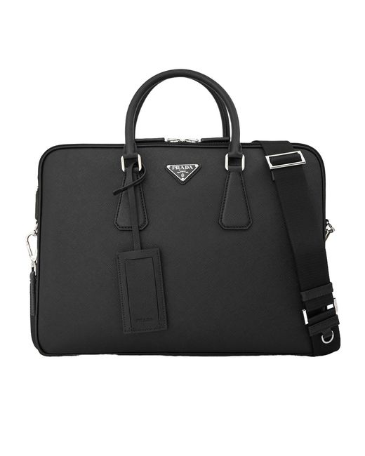 Prada Black Simple Crossbody Bag for men