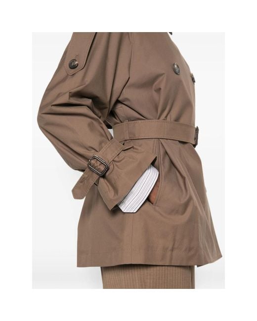 Max Mara Brown Long-Sleeved Trench Coat