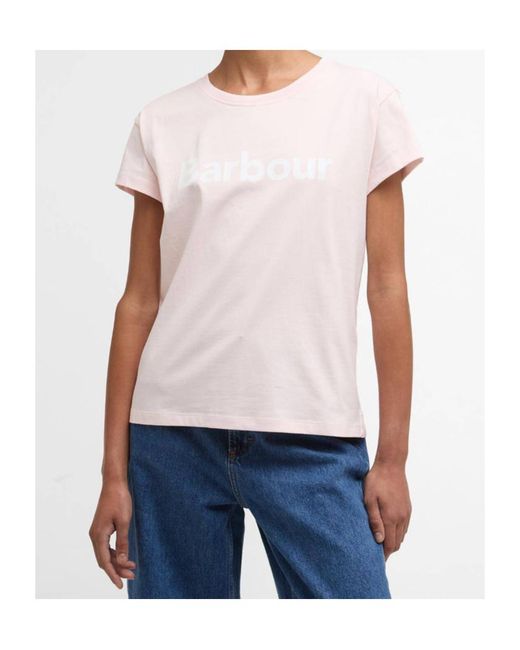 Barbour Pink Hartland T-Shirt
