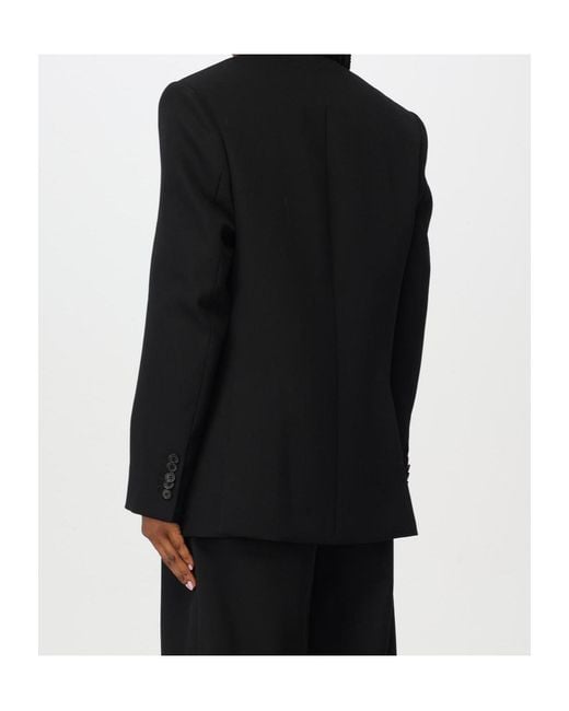 Wardrobe NYC Black Double-Breasted Wool Blazer