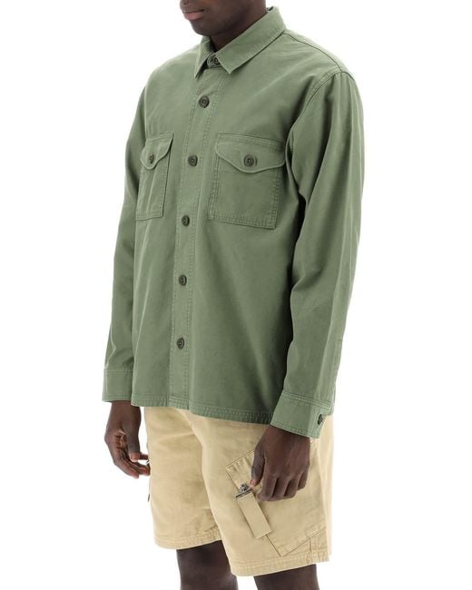 Filson Green Button-Down Shirt for men