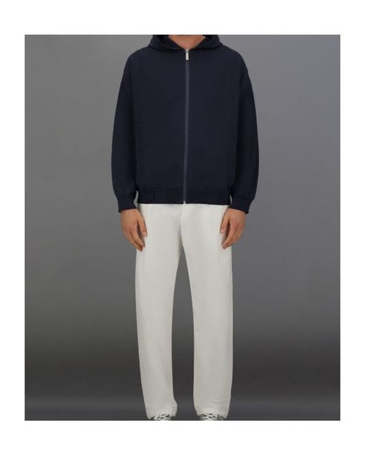 Herno Blue Laminar Hoodie for men