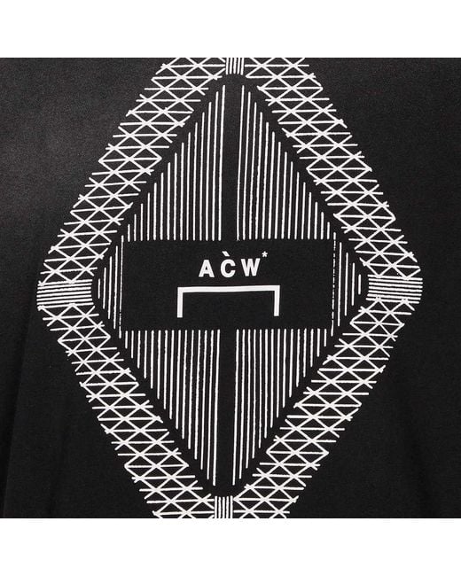 A_COLD_WALL* Black A-Cold-Wall* Gradient Logo Printed Crewneck T-Shirt for men